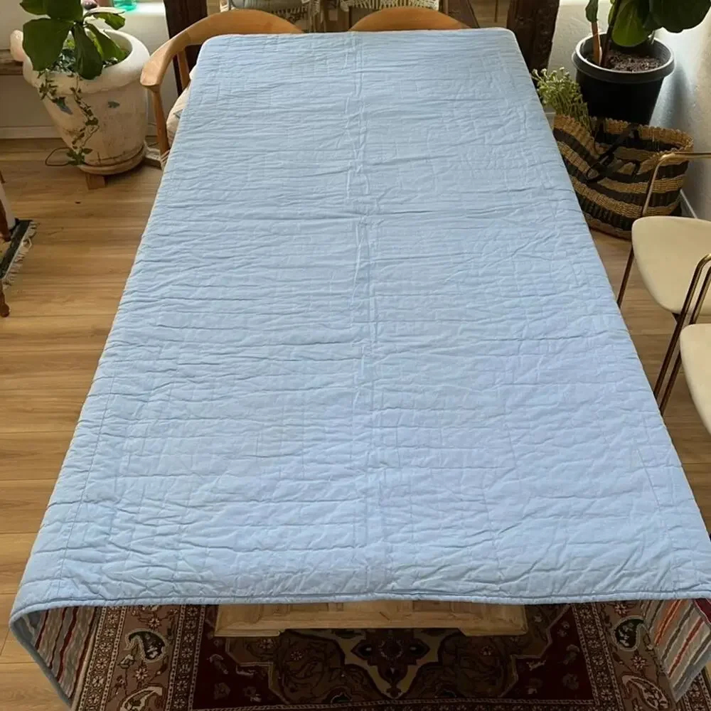 Handmade Patchwork Striped Reversible Quilt 69